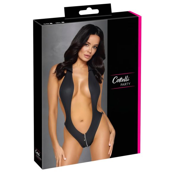 Cottelli Party - body com gola - manga longa - preto - M/L