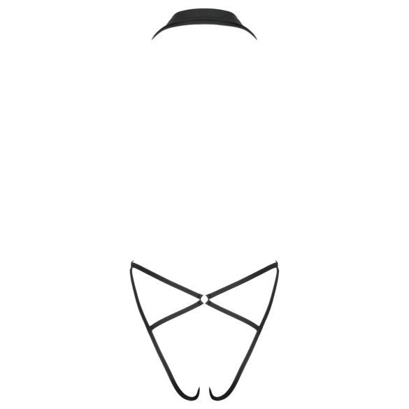 Cottelli Party - body com gola - manga longa - preto - M/L