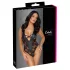 Cottelli Party - body floral sexy - renda preta - XL
