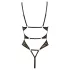 Abierta Fina - body aberto com renda e strass (preto)