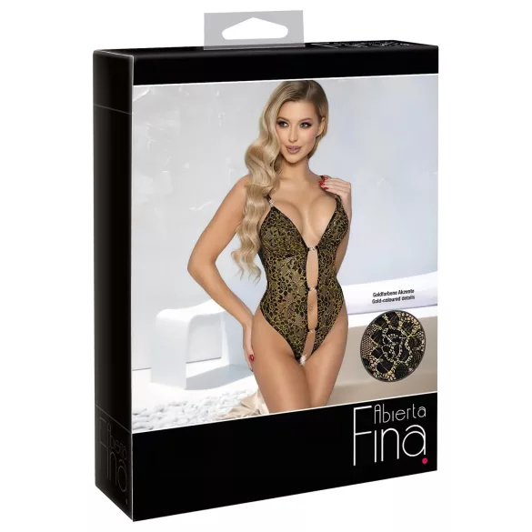 Abierta Fina - body aberto com renda e strass (preto)