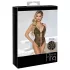 Abierta Fina - body aberto com renda e strass (preto)