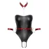Cottelli Bondage - body brilhante + imobilizador de braços e pescoço (preto) - L
