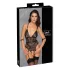 Cottelli Bondage - body aberto com algemas - lingerie preta - M