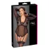 Cottelli Curves - body transparente (preto) - 2XL