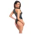 Noir - body brilhante com alça no pescoço (preto) - L