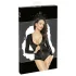 Noir - body manga longa brilhante - preto - L