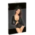 Noir - body manga longa brilhante - preto - L