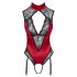 Cottelli - body de renda com gola - vermelho - M