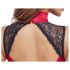 Cottelli - body de renda com gola - vermelho - M