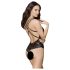 Obsessive - body de renda sexy - preto - L/XL
