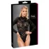 Cottelli - body de renda de manga comprida (preto) - S