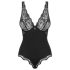 Obsessive - body feminino - transparência nos seios - preto
