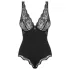 Obsessive - body feminino - transparência nos seios - preto - L/XL