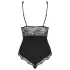 Obsessive - body feminino - transparência nos seios - preto - L/XL