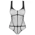 Obsessive B336 - body em rede preto, transparente e aberto (S-L)