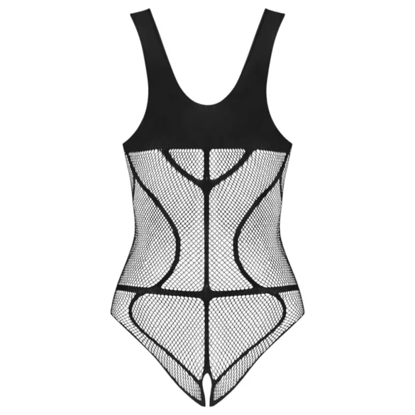 Obsessive B336 - body em rede preto, transparente e aberto (S-L)