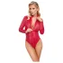 Cottelli - body lingerie snake print - vermelho