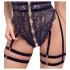Cottelli - body sexy aberto com tiras - preto