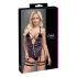 Cottelli - body sexy aberto com tiras - preto