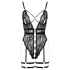 Cottelli - body sexy aberto com tiras - preto - L