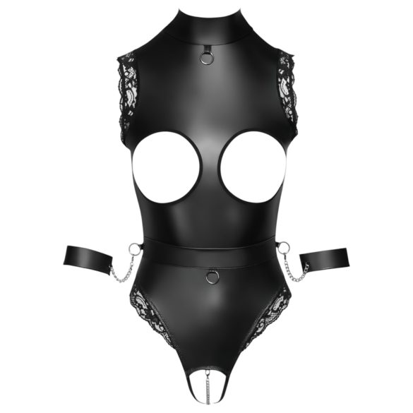 Cottelli Bondage - body aberto seios à mostra - preto