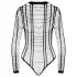 Cottelli - body aberto listrado - preto - tamanho S-L
