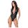 Cottelli - body feminino brilho efeito molhado - preto - L