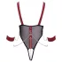 Cottelli Bondage - body aberto com alças e corrente - preto - L