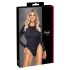 Cottelli - body cintilante com costas abertas (preto)