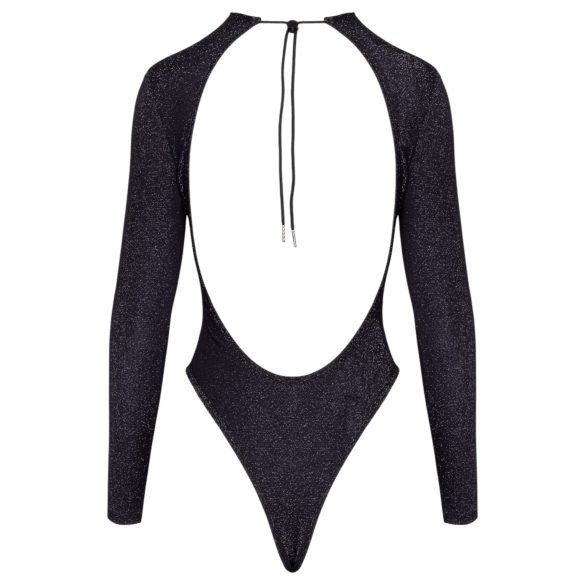 Cottelli - body cintilante com costas abertas (preto)