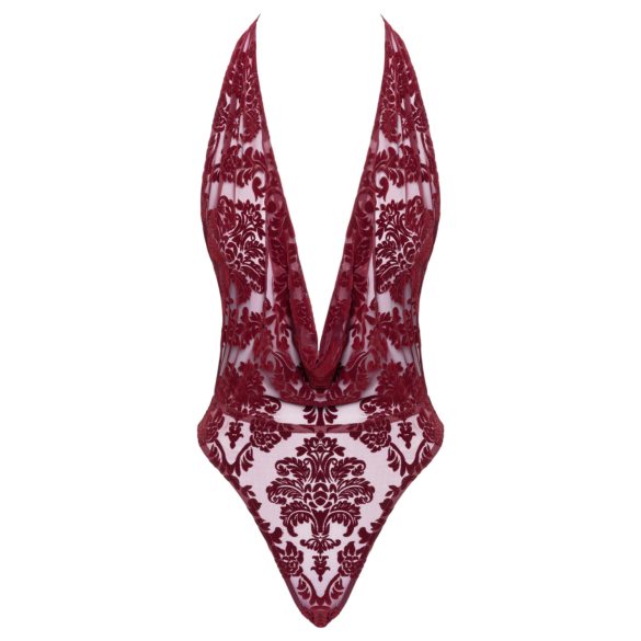 Noir Kink Royal - body transparente (vermelho) - M