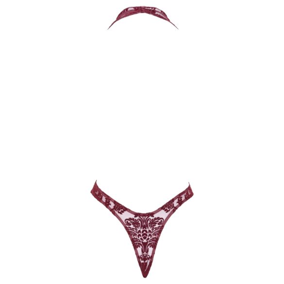 Noir Kink Royal - body transparente (vermelho) - M