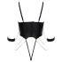 Cottelli - body de bondage com correntes (preto)