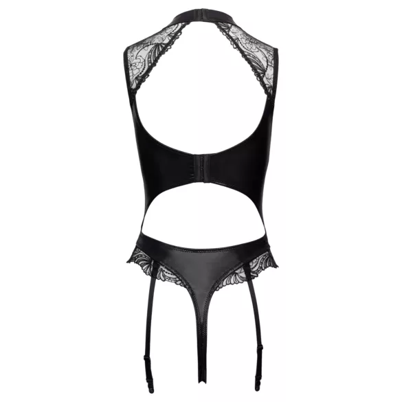 Cottelli - body preto com liga e abertura entrepernas