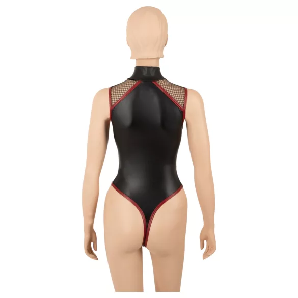 Cottelli - body de rede com fecho (preto)