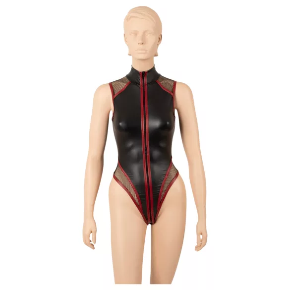 Cottelli - body de rede com fecho (preto) - M