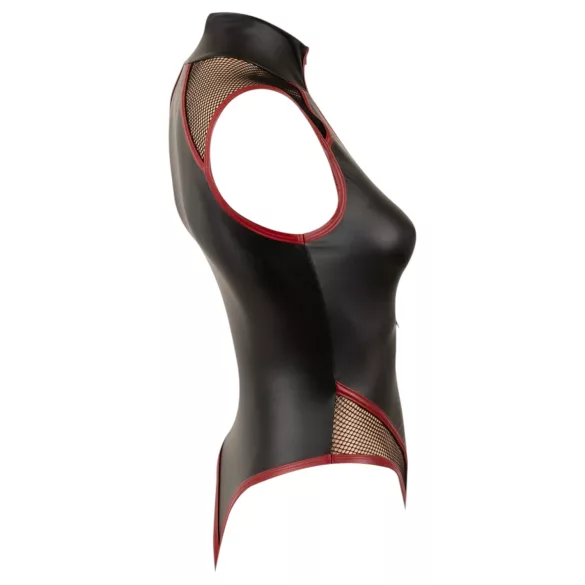 Cottelli - body de rede com fecho (preto) - M