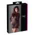 Cottelli - vestido transparente feminino - preto