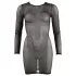 Cottelli - vestido transparente feminino - preto