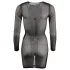 Cottelli - vestido transparente feminino - preto