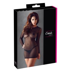 Cottelli - vestido transparente (preto) - M
