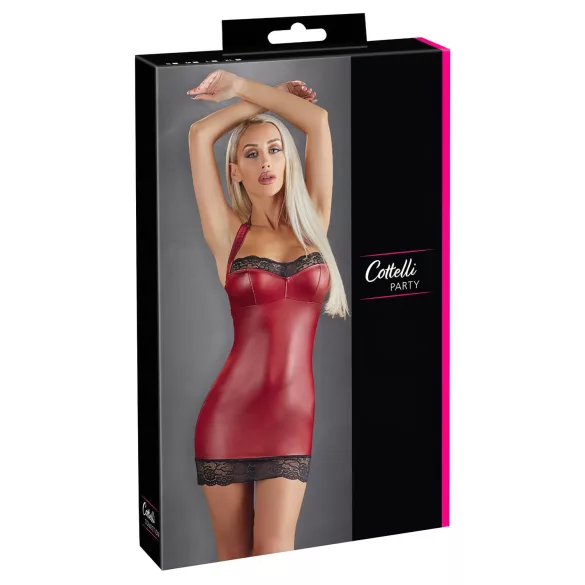 Cottelli - minivestido brilhante (vermelho)