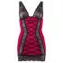 Cottelli - vestido espartilho sexy - vermelho - L