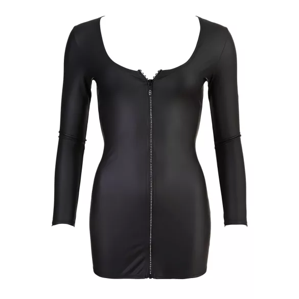 Cottelli - vestido festa com zíper e strass - preto