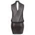 Cottelli Plus Size - vestido chiffon brilhante - preto - 3XL