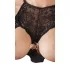 Abierta Fina - minivestido sexy - tecido brilhante preto - XL