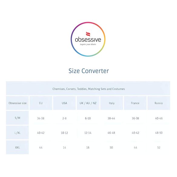 Obsessive Heartina - camisola e tanga (vermelho)