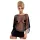 Obsessive Punker - minivestido transparente com fio dental - preto