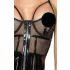 Noir - vestido vinil com rede - preto - XL
